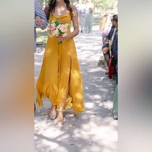 Lulu’s Mustard Yellow Maxi Dress